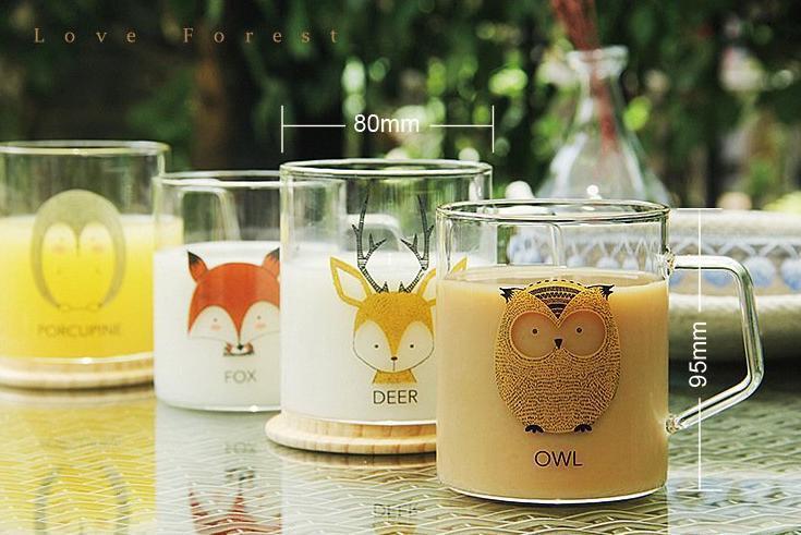 Animal Collection Glass Mug  (Deer)