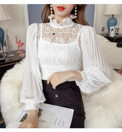 Korean Two Piece Laced Top